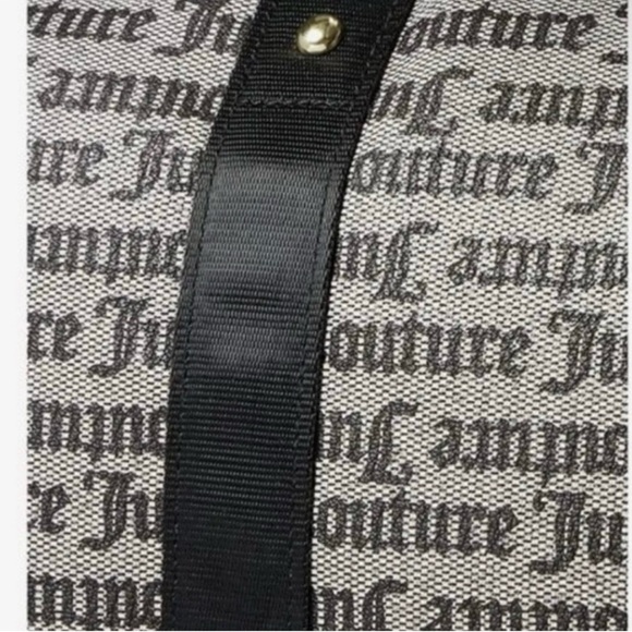 NWT Juicy Couture Women’s Carry-on Duffel Travel Bag Black/Cream - Picture 9 of 13